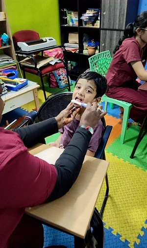 Speech Therapy activity at Apple Valley Special School