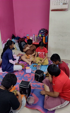 Pre-vocational group independent living activity at Apple Valley Special School