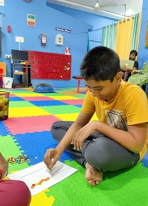 NIOS learning activity at Apple Valley Special School